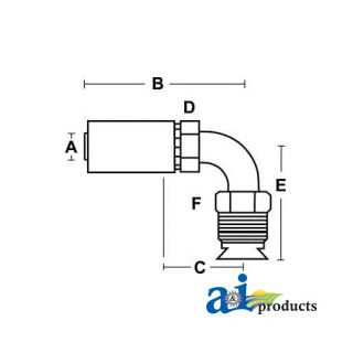 MIX90-06-05 - (HC-MIX90) Male Inv. SAE 45