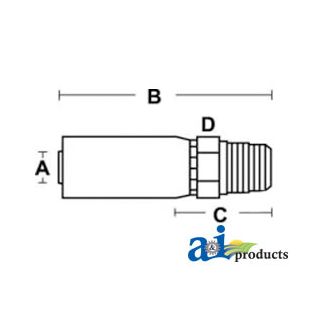 MP-06-04 - (HC-MP) Male NPTF Pipe - Rigid - Straight