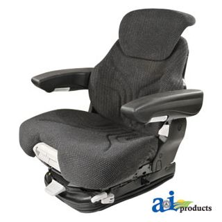 MSG95741GRC - Grammer Seat Assembly, Charcoal Matrix Cloth, Black Vinyl Ar