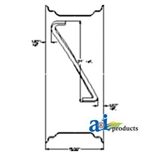 PAR12284 - Rim, Power Adjust Wheel 12" X 28" 4 Rail