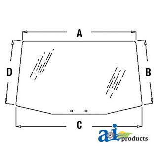 R110990 - Glass, Rear