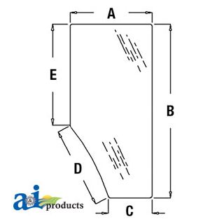 R131164 - Glass, Door (RH)