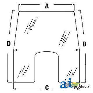 R135976 - Glass, Windshield - Tinted
