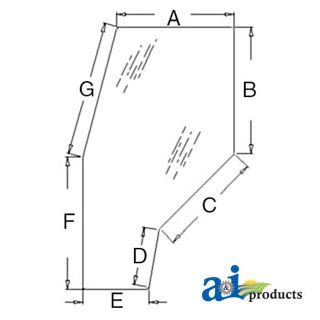 R141527 - Glass, Door (RH/LH); Tinted