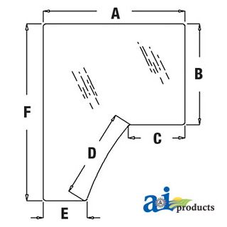 R157210 - Glass, Door Lh - Tinted
