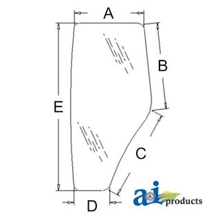 R198624 - Glass, Door (LH)