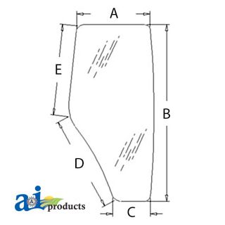 R198625 - Glass, Door (RH)