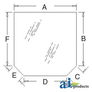 R206835 - Glass, Rear, Upper; Tinted