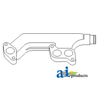 R46472 - Manifold, Exhaust (Rear w/ 466)