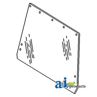 R50758 - Glass, Rear w/ Latch
