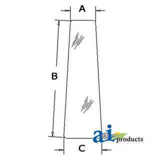 R52880 - Glass, Door, Front (RH)