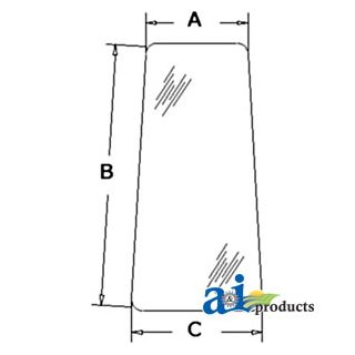 R52881 - Glass, Door, Rear (LH)