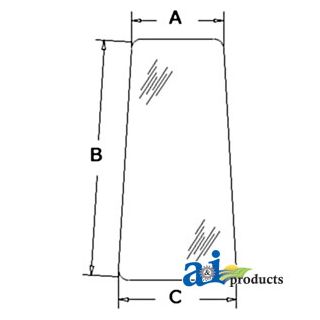 R52882 - Glass, Door, Rear (RH)