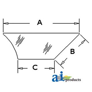 R52883 - Glass, Door, Lower (LH)