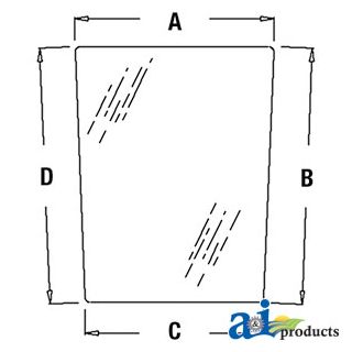 R96195 - Glass, Windshield, Lower (RH)