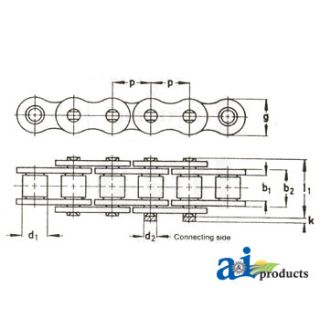 RC50 - 50 Roller Chain, 10ft (Drives USA)