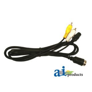 RCACABLE - Cabcam Cable, 4 Pin Male/Rca Male/Power