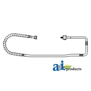 RE57327 - Line, Comp. To Conden. (W/ R12 Service Port)