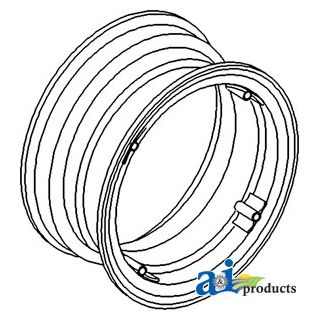 RW08244 - Rim, Rear Wheel 8" x 24" 4 Loop