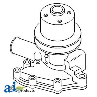 SBA145016061 - Pump, Water w/ Pulley