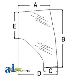 T0290-70773 - Glass, LH Door
