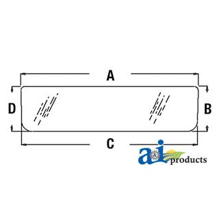 T132952 - Glass, Rear, Bottom