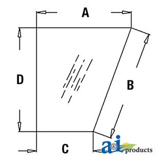 T147876 - Glass, Side, Lower (RH)