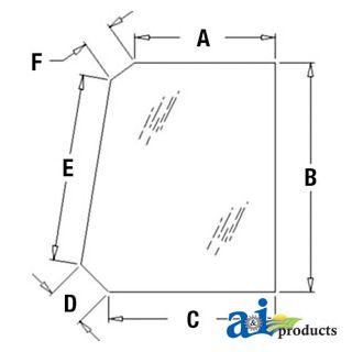 T164707 - Glass, Door, Upper (RH/LH)