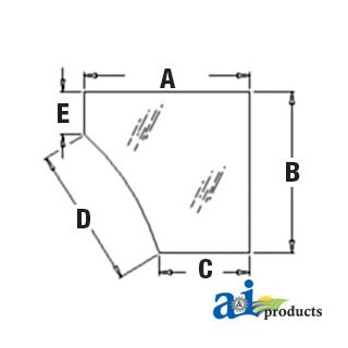 T165336 - Glass, Door, Lower (LH)