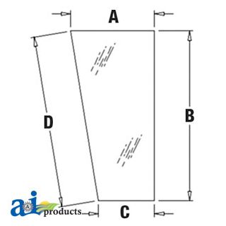 T191073 - Glass, Windshield, Lower (LH)