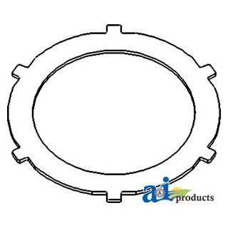 T21315 - Steering Clutch Disc: 9.682" O.D., 6.882" I.D., 6 extern