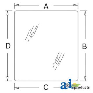 T30856 - Glass, Front; Tinted