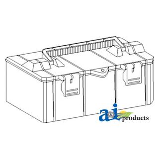 TB12625 - Tool Box, Plastic; 12.625 X 6.625 X 5.250