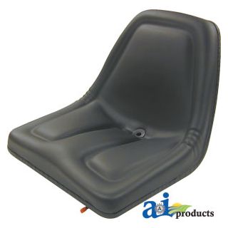 TMS444BL - Seat, Michigan Style, w/ Slide Track, BLK