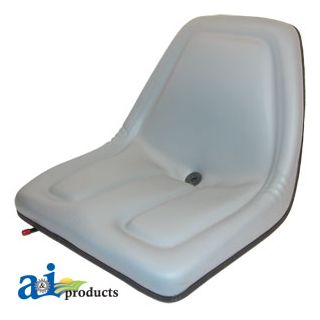 TMS444GR - Seat, Michigan Style, w/ Slide Track, GRY