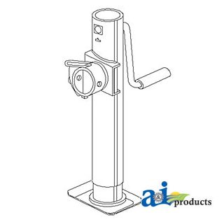 VLA2071 - Jack, Sidewind Trailer & Imp., Tube Mount (2000 Lb.)