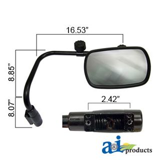 VLD1033 - Mirror Assembly, Universal Extendable, Glass (RH)