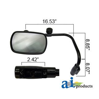 VLD1034 - Mirror Assembly, Universal Extendable, Glass (LH)