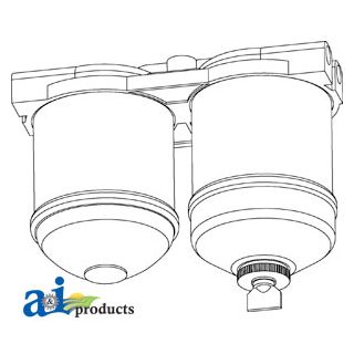 VPD6851 - Filter Assembly, Double CAV Fuel (1/2" UNF Ports)