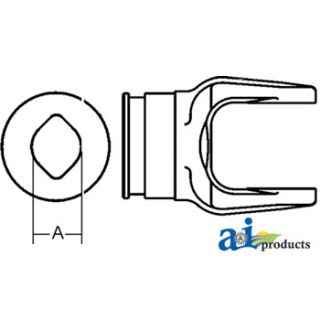 W040540-A - Inboard Yoke, used - Ov, OvGA OvGEH Inner Profile Tu