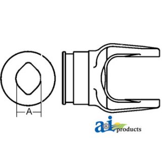 W040541-A - Inboard Yoke, used w/ 1 & 1G Outer Profile Tubing