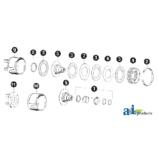 W161386 - Housing, K96/4 Friction Clutch, 2500 Ser.