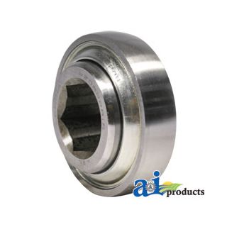 W208PPB16-I - Disc Bearing; Spherical, Hex Bore, Pre-Lube