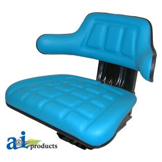 W222BU - Wrap Around Back W/ Arms, Blu