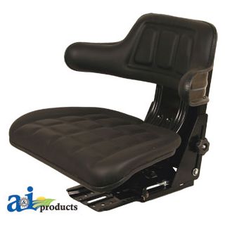W300BL - Wrap Around Back W/ Arms, Blk