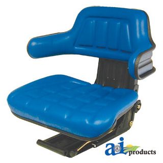 W300BU - Wrap Around Back W/ Arms, Blu