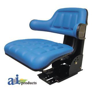 WF222BU - Flip-Up Seat, Wrap Around Back, BLU