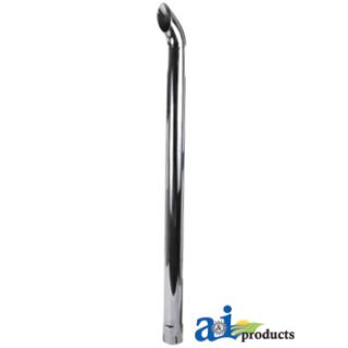 ZNL89027C - Chrome Exhaust Stack, Curved