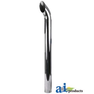ZNL89375C - Chrome Exhaust Stack, Curved