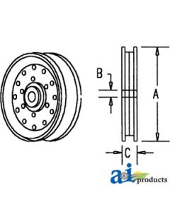 312446490 - Pulley, Idler (V-Belt)